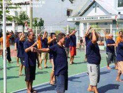 Senam Warga Binaan Lansia Rutan Kelas I Medan