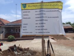 Pelaksana Proyek TPT di Rawameneng Blanakan, CV Gibran Tri Putra Pakai APD Hanya Formalitas