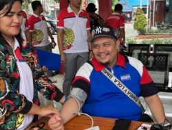 Sambut Hari Sumpah Pemuda, Rutan Kelas I Medan Gelar Donor Darah dan Senam Pagi