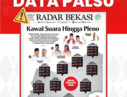 Berita Radar Bekasi yang Sudah Disebar Tentang Data Unggul Di Paslon Itu Tidak Valid