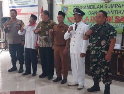 Disaksikan Unsur Muspika, Kepala Desa Jarak Melantik Kepala Dusun Sarangan