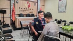 Polres Gresik Periksa Kesehatan Petugas Pengamanan KPU dan Bawaslu