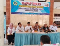 Camat Pimpin Rapat Dinas Bersama Kepala Desa Se-Kecamatan Banjeng