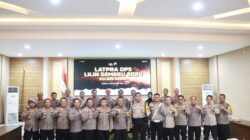 Siap Amankan Nataru, Polres Kediri Gelar Latpraops Lilin Semeru 2024