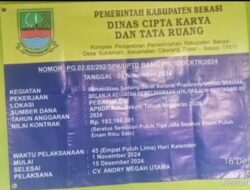 Pemasangan Paving Blok di SDN Kertasari Amburadul, Dinas dan Pelaksana Diduga Kongkalikong