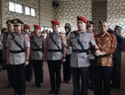 Empat jabatan Strategis Polres Lampung selatan resmi berganti dalam sertijab dipimpin Kapolres