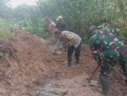 Tanah Longsor di STM Hilir, Polsek Telun Kenas Polresta Deli Serdang dan Pihak Terkait Lakukan Tindakan Cepat