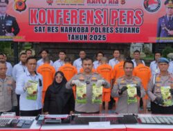 Di Awal Tahun 2025, Polres Subang Ungkap Kasus Sabu Terbesar Awal Tahun 5.176 Kilogram Diamankan