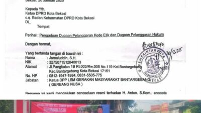 Laporan Dugaan Pelanggaran Kode Etik Diabaikan, Masyarakat Ragukan Kinerja MKD DPRD Kota Bekasi