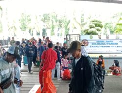 Puncak harus balik di perkirakan hari Sabtu atau hari Minggu
