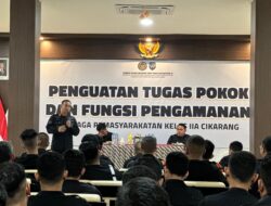 Kalapas Cikarang Tekankan Disiplin dan Satu Komando dalam Penguatan Fungsi Pengamanan